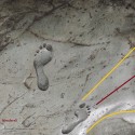 2 Ayak İzi Define İşareti